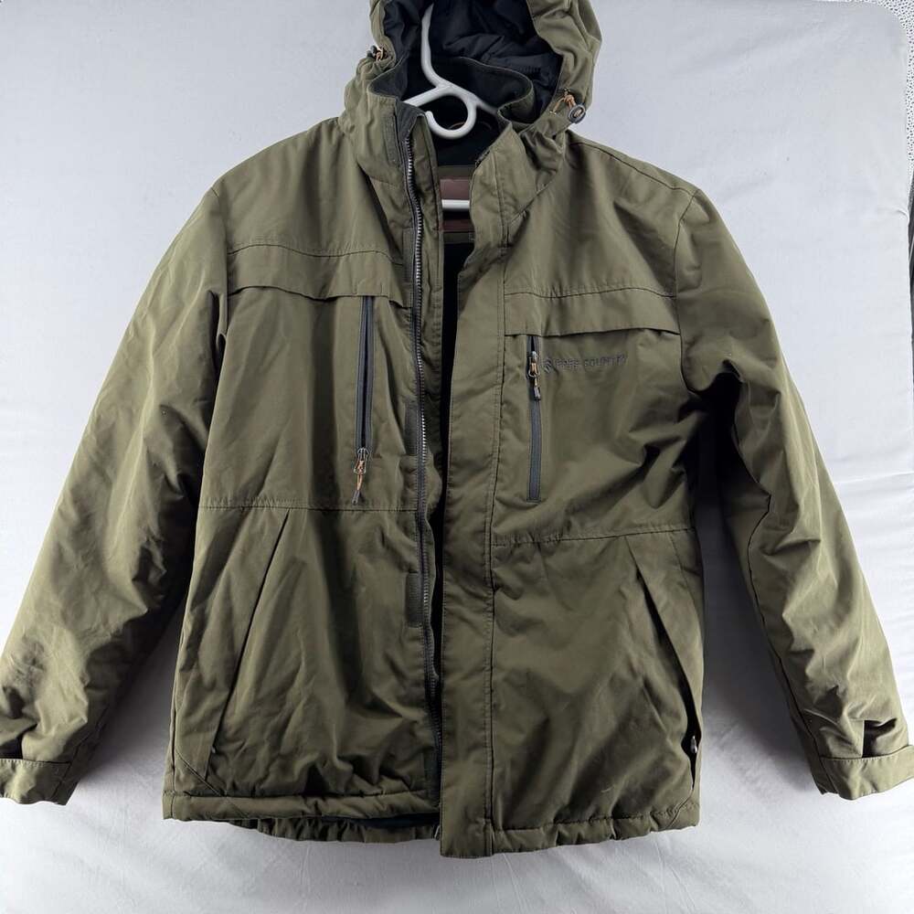 1511 Free Country Insulated Winter Jacket Size S Olive Green